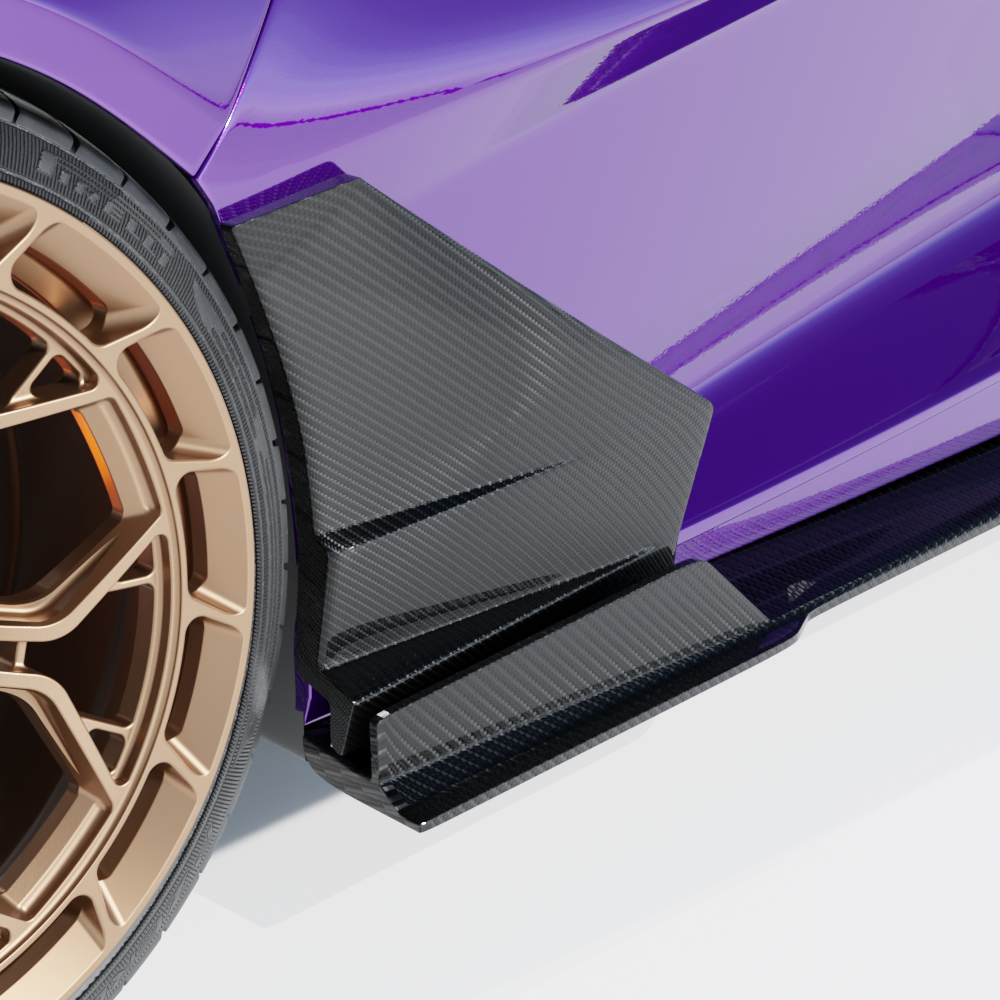LAMBORGHINI REVUELTO CARBON FIBRE DOOR TRIM - CT DESIGN-Side Skirts-CT CARBON-CT Carbon - High-quality carbon fiber and gloss black aerodynamic parts for premium sports and luxury vehicles.