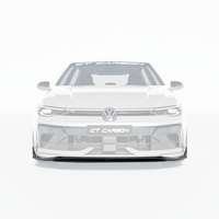 VW GOLF MK8.5 R CARBON FIBRE SPLITTER - CT DESIGN