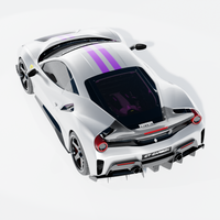 FERRARI 488 PISTA CARBON FIBRE KIT - CT DESIGN