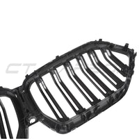 BMW X6 G06 DOUBLE SLAT CARBON FIBRE FRONT GRILLE-Grille-CT CARBON-CT Carbon - High-quality carbon fiber and gloss black aerodynamic parts for premium sports and luxury vehicles.