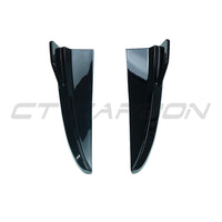 MERCEDES C43 & C CLASS SALOON W205 2014-2021 GLOSS BLACK REAR BUMPER CORNERS