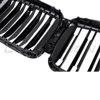 BMW X5 G05 LCI DOUBLE SLAT CARBON FIBRE FRONT GRILLE-Grille-CT CARBON-CT Carbon - High-quality carbon fiber and gloss black aerodynamic parts for premium sports and luxury vehicles.