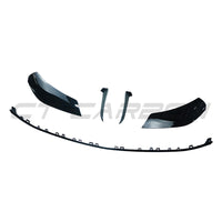 MERCEDES W206 2021+ C-CLASS GLOSS BLACK FRONT SPLITTER V2