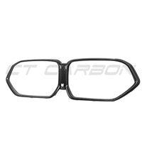 BMW X5M F95 LCI OEM STYLE CARBON FIBRE GRILLE FRAME-Accessories-CT CARBON-CT Carbon - High-quality carbon fiber and gloss black aerodynamic parts for premium sports and luxury vehicles.
