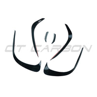 MERCEDES W206 2021+ C-CLASS GLOSS BLACK FRONT BUMPER TRIM