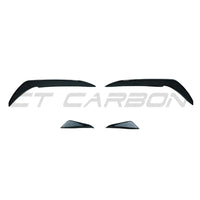 VOLKSWAGEN GOLF GTI/GTD MK7.5 2017-2020 GLOSS BLACK FRONT BUMPER CANARDS