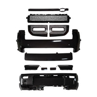 LAND ROVER DEFENDER L663 110 & 90 FRONT AND REAR GLOSS BLACK MIDDLE TRIM PACK-Kit-BLAK BY CT-CT Carbon - High-quality carbon fiber and gloss black aerodynamic parts for premium sports and luxury vehicles.