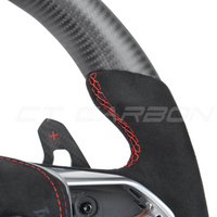 AUDI Audi A6/S6/RS6 & A7/S7/RS7 C8 CARBON FIBRE / ALCANTARA FLAT BOTTOM CUSTOM STEERING WHEEL