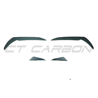 VOLKSWAGEN GOLF GTI/GTD MK7.5 2017-2020 GLOSS BLACK FRONT BUMPER CANARDS