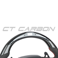 LAMBORGHINI URUS CARBON FIBRE / ALCANTARA LED FLAT BOTTOM CUSTOM STEERING WHEEL