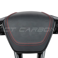 AUDI AUDI A6/S6/RS6 & A7/S7/RS7 C8 CARBON FIBRE / LEATHER LED FLAT BOTTOM CUSTOM STEERING WHEEL