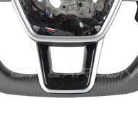AUDI Audi A6/S6/RS6 & A7/S7/RS7 C8 CARBON FIBRE / ALCANTARA FLAT BOTTOM CUSTOM STEERING WHEEL
