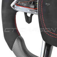 AUDI Audi A6/S6/RS6 & A7/S7/RS7 C8 CARBON FIBRE / ALCANTARA FLAT BOTTOM CUSTOM STEERING WHEEL