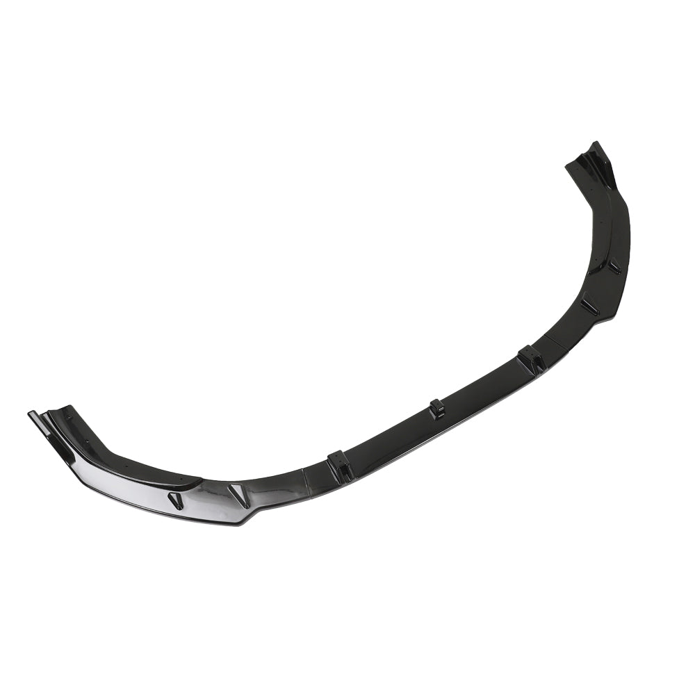 AUDI A4/S4 B9.5 2020-2024 GLOSS BLACK SPLITTER-Splitter-BLAK BY CT-CT Carbon - High-quality carbon fiber and gloss black aerodynamic parts for premium sports and luxury vehicles.