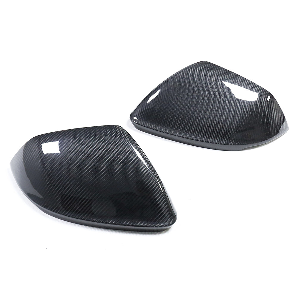 AUDI Q8/SQ8/RSQ8 & LAMBORGHINI URUS CARBON FIBRE MIRRORS - WITH LANE ASSIST-Accessories-CT CARBON-CT Carbon - High-quality carbon fiber and gloss black aerodynamic parts for premium sports and luxury vehicles.