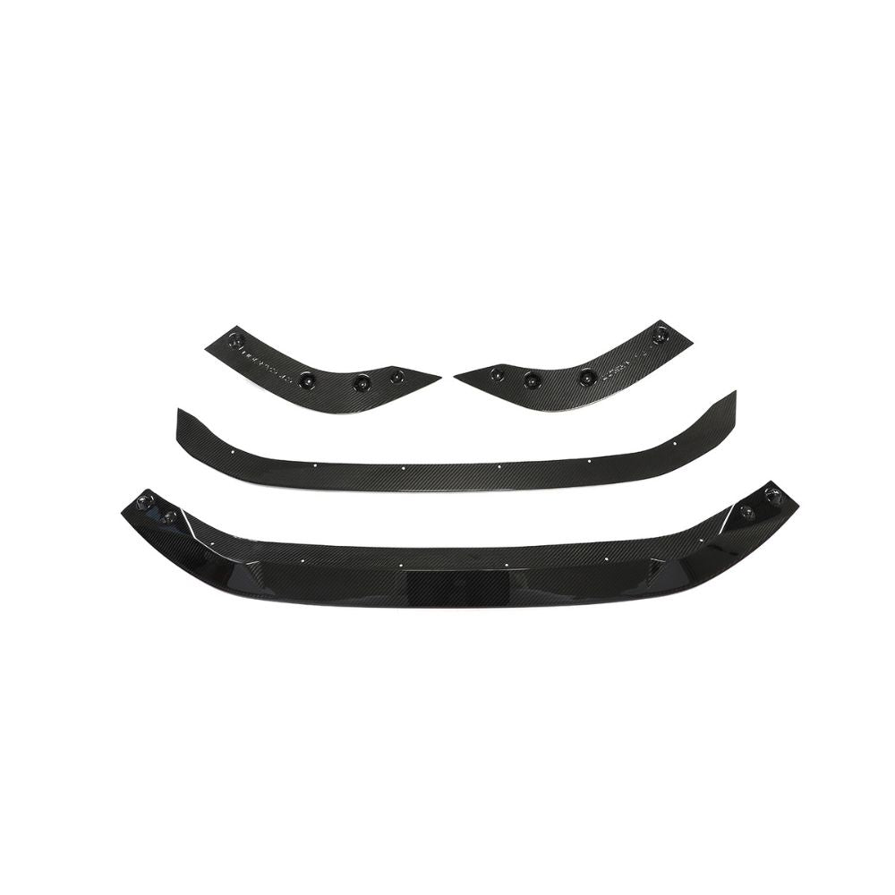 AUDI RS3 8Y 2022-2024 CARBON FIBRE SPLITTER - CT DESIGN-Splitter-CT CARBON-CT Carbon - High-quality carbon fiber and gloss black aerodynamic parts for premium sports and luxury vehicles.