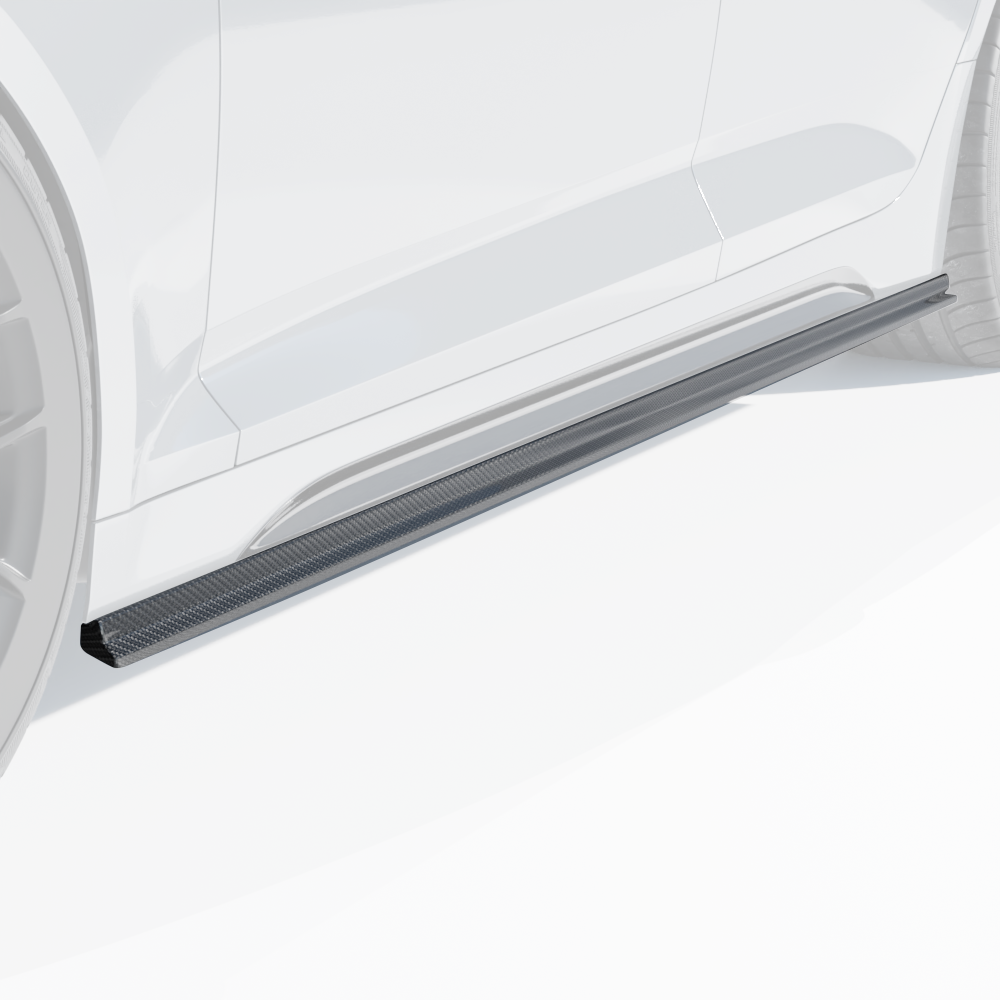 AUDI RS5 B9.5 SPORTBACK 2020-2024 CARBON FIBRE SIDE SKIRTS - CT DESIGN-Side Skirts-CT CARBON-CT Carbon - High-quality carbon fiber and gloss black aerodynamic parts for premium sports and luxury vehicles.