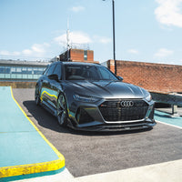 CT CARBON Full Kit AUDI RS6 C8 AVANT CARBON FIBRE SPLITTER - CT DESIGN
