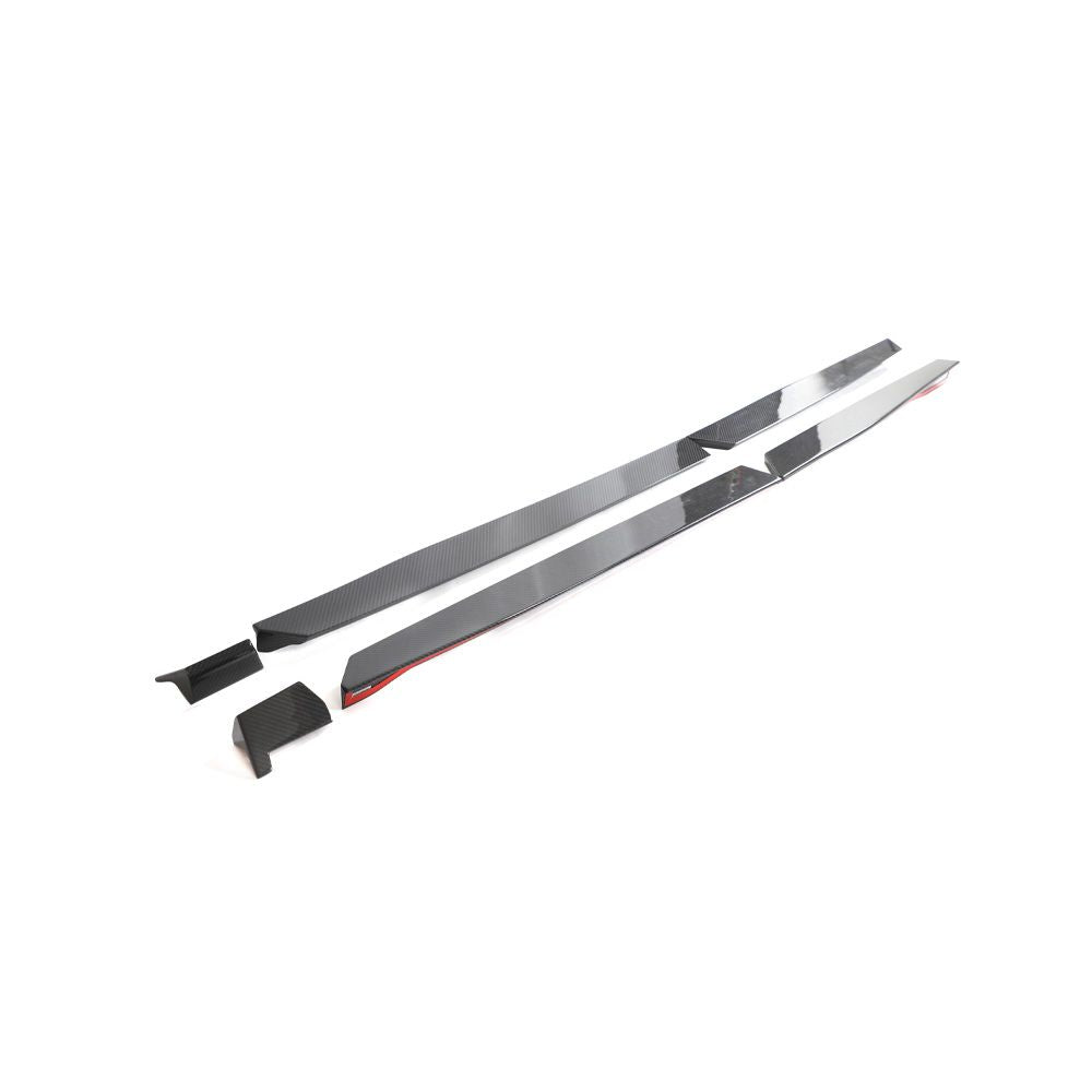 AUDI RSQ8 2020+ CARBON FIBRE SIDE SKIRTS - CT CARBON-Side Skirts-CT CARBON-CT Carbon - High-quality carbon fiber and gloss black aerodynamic parts for premium sports and luxury vehicles.