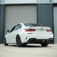 BMW 3 SERIES G20/G21 GLOSS LED BLACK DIFFUSER WITH TIPS