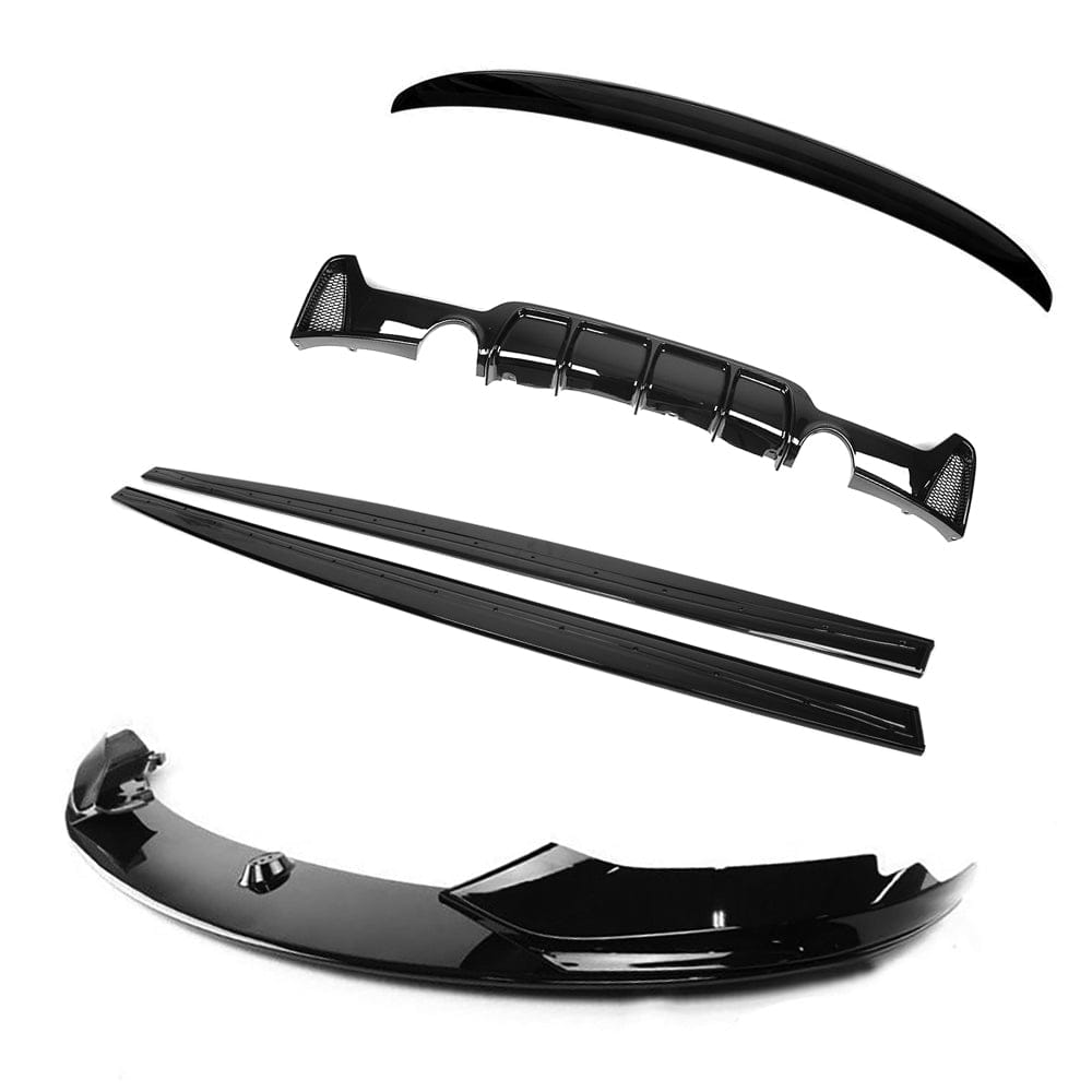 BLAK BY CT Full Kit BMW 4 SERIES F33 GLOSS BLACK FULL KIT (DUAL EXHAUST) - MP STYLE - BLAK BY CT CARBON