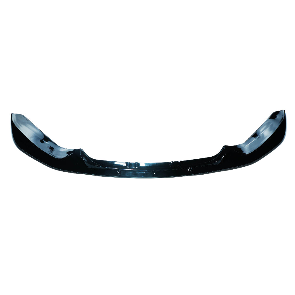 BMW F20/F21 1 SERIES LCI GLOSS BLACK SPLITTER - V2-Splitter-BLAK BY CT-CT Carbon - High-quality carbon fiber and gloss black aerodynamic parts for premium sports and luxury vehicles.