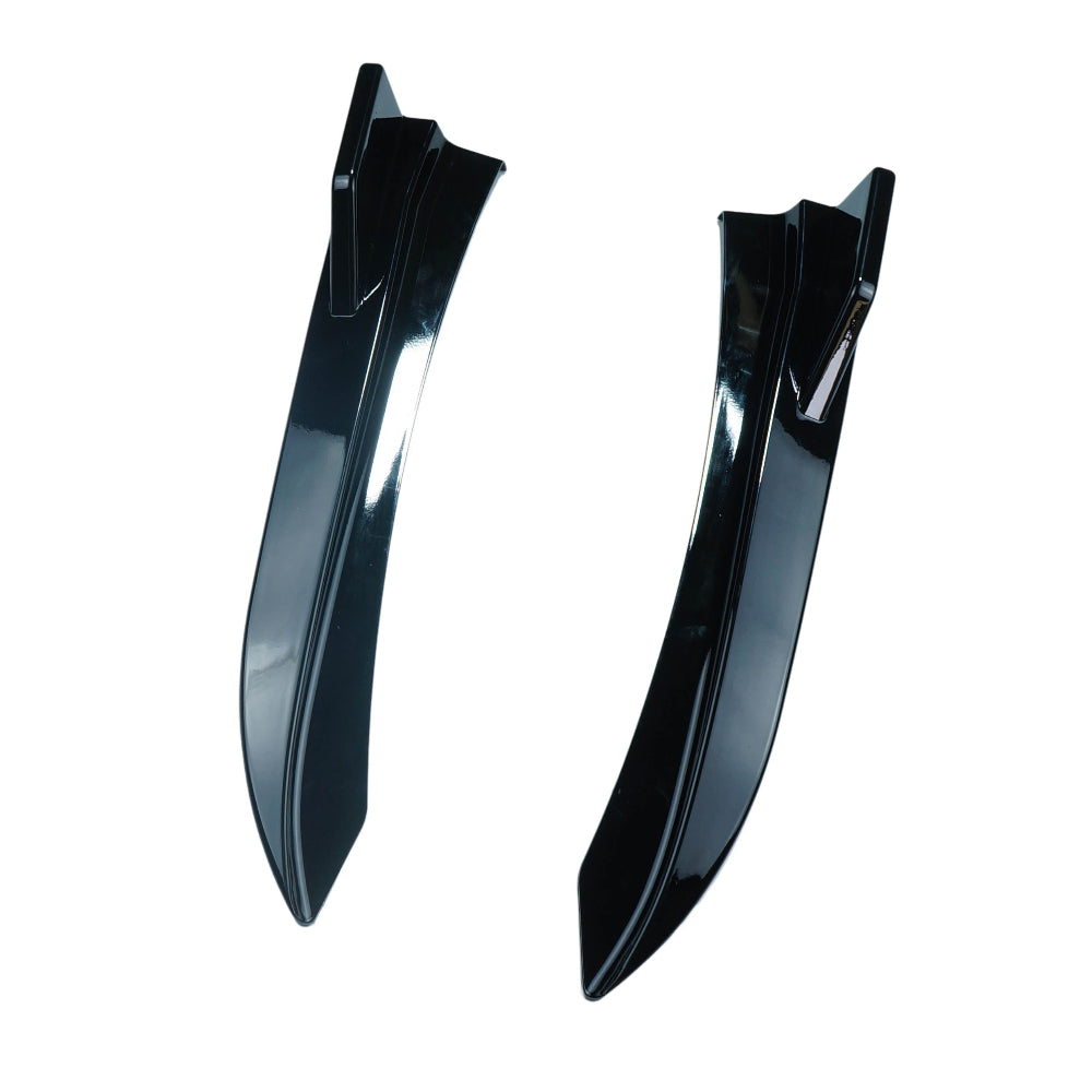 BMW F30/F31 3 SERIES GLOSS BLACK REAR BUMPER CORNERS-Accessories-BLAK BY CT-CT Carbon - High-quality carbon fiber and gloss black aerodynamic parts for premium sports and luxury vehicles.