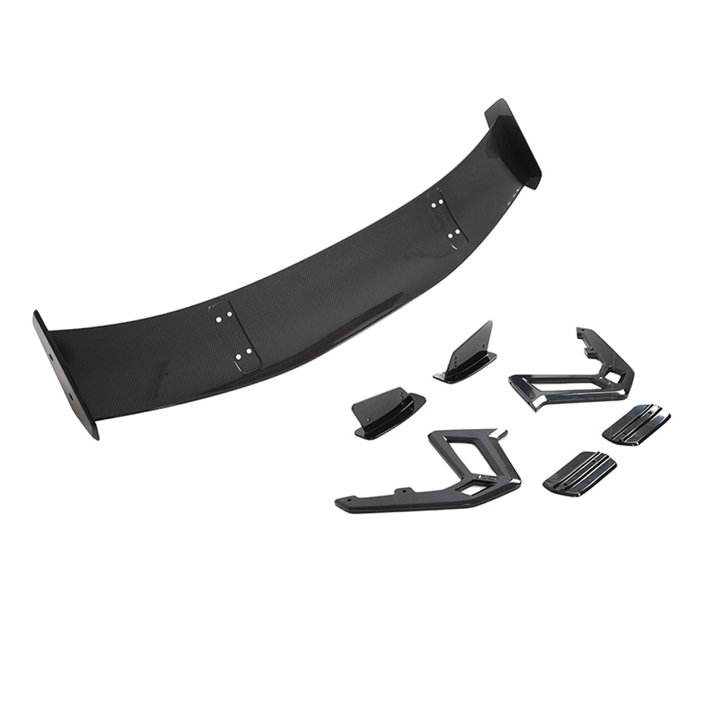 BMW G87 M2 & G42 2 SERIES CARBON FIBRE SWAN NECK WING - CT DESIGN-Spoiler-CT CARBON-CT Carbon - High-quality carbon fiber and gloss black aerodynamic parts for premium sports and luxury vehicles.