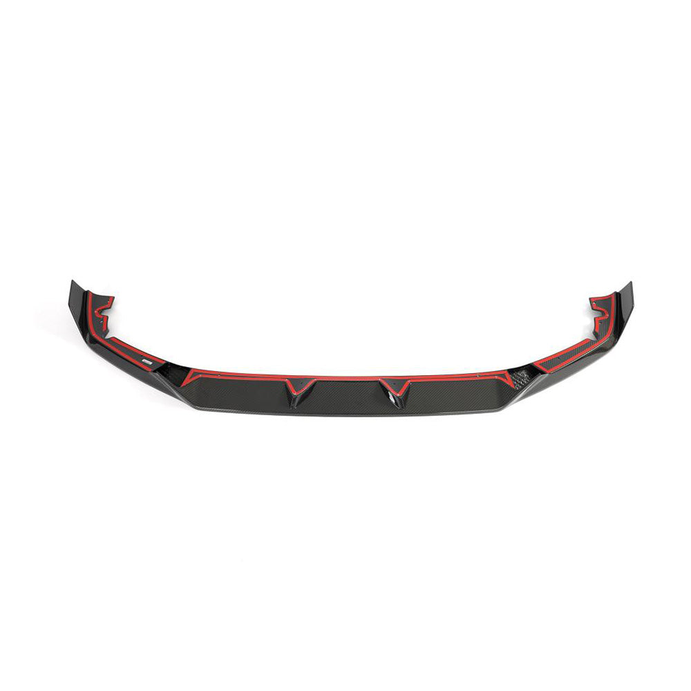 BMW F96 X6M 2023+ (LCI) CARBON FIBRE SPLITTER - CT DESIGN-Splitter-CT CARBON-CT Carbon - High-quality carbon fiber and gloss black aerodynamic parts for premium sports and luxury vehicles.