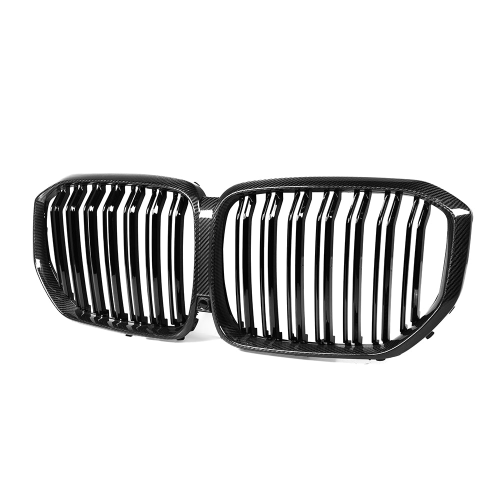 BMW G05 X5 F95 X5M 2019-2022 (PRE-LCI) CARBON FIBRE GRILLE-Grille-CT CARBON-CT Carbon - High-quality carbon fiber and gloss black aerodynamic parts for premium sports and luxury vehicles.