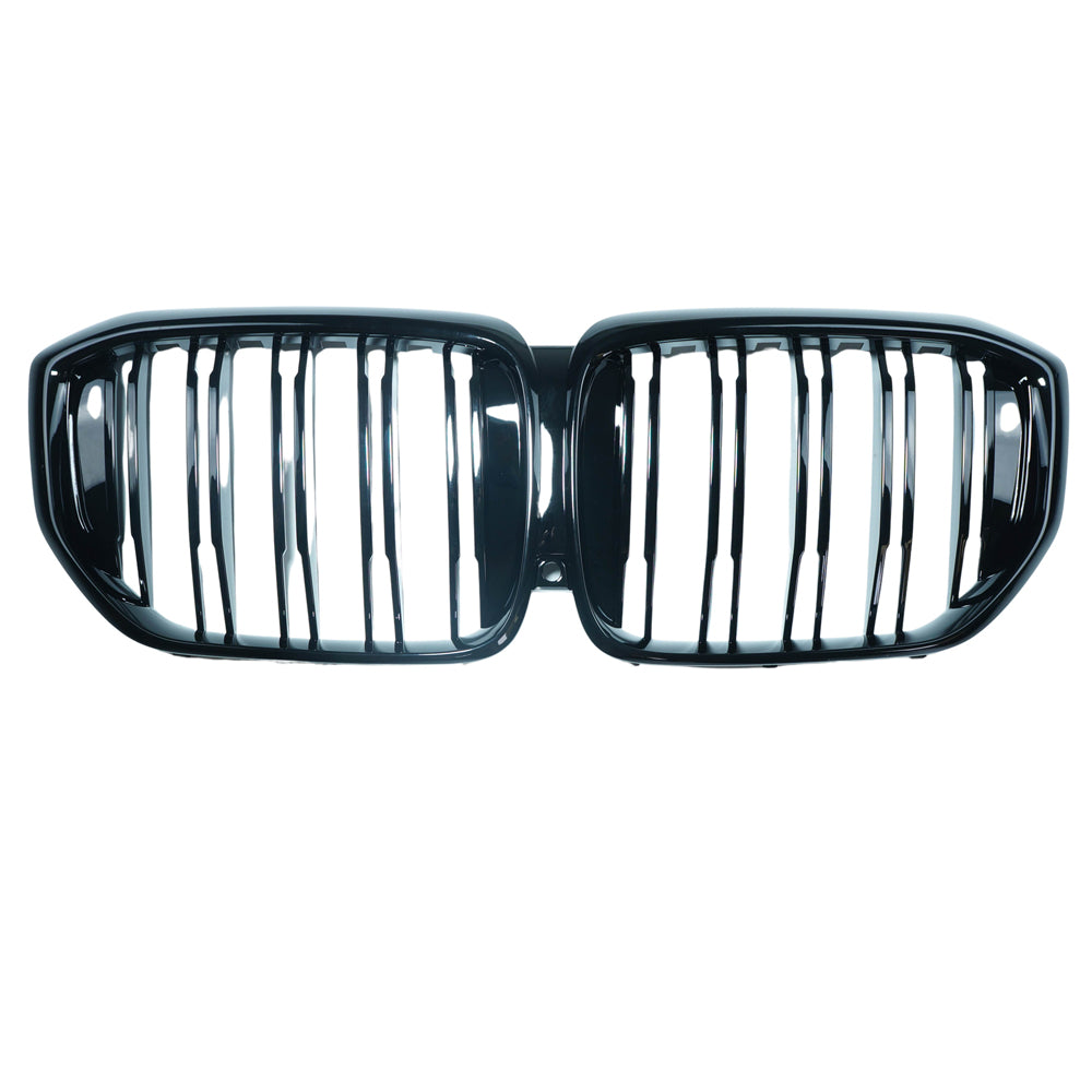 BMW G05 X5 LCI 2024+ GLOSS BLACK DOUBLE SLAT GRILLE-Grille-BLAK BY CT-CT Carbon - High-quality carbon fiber and gloss black aerodynamic parts for premium sports and luxury vehicles.