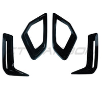 PACK DE GARNITURES DE PARE-CHOCS AVANT NOIR BRILLANT BMW G05 X5 LCI 2024+