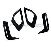 PACK DE GARNITURES DE PARE-CHOCS AVANT NOIR BRILLANT BMW G05 X5 LCI 2024+
