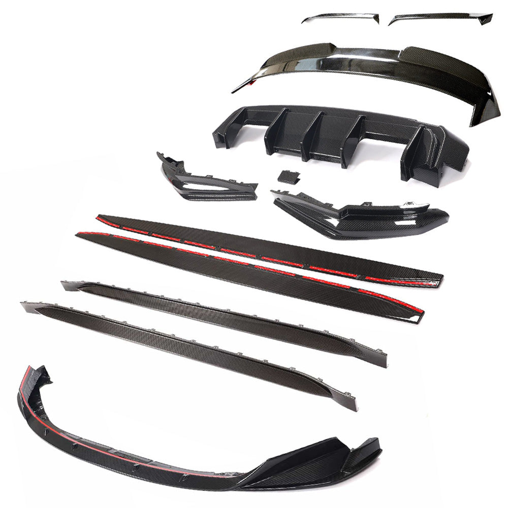 BMW G81 M3 CARBON FIBRE FULL KIT - CT DESIGN-Kit-CT CARBON-CT Carbon - High-quality carbon fiber and gloss black aerodynamic parts for premium sports and luxury vehicles.