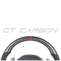 VOLANT PERSONNALISÉ À FOND PLAT EN FIBRE DE CARBONE / ALCANTARA BMW Gxx LCI