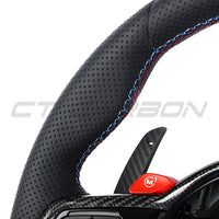 VOLANT PERSONNALISÉ À FOND PLAT EN CUIR BMW Gxx LCI
