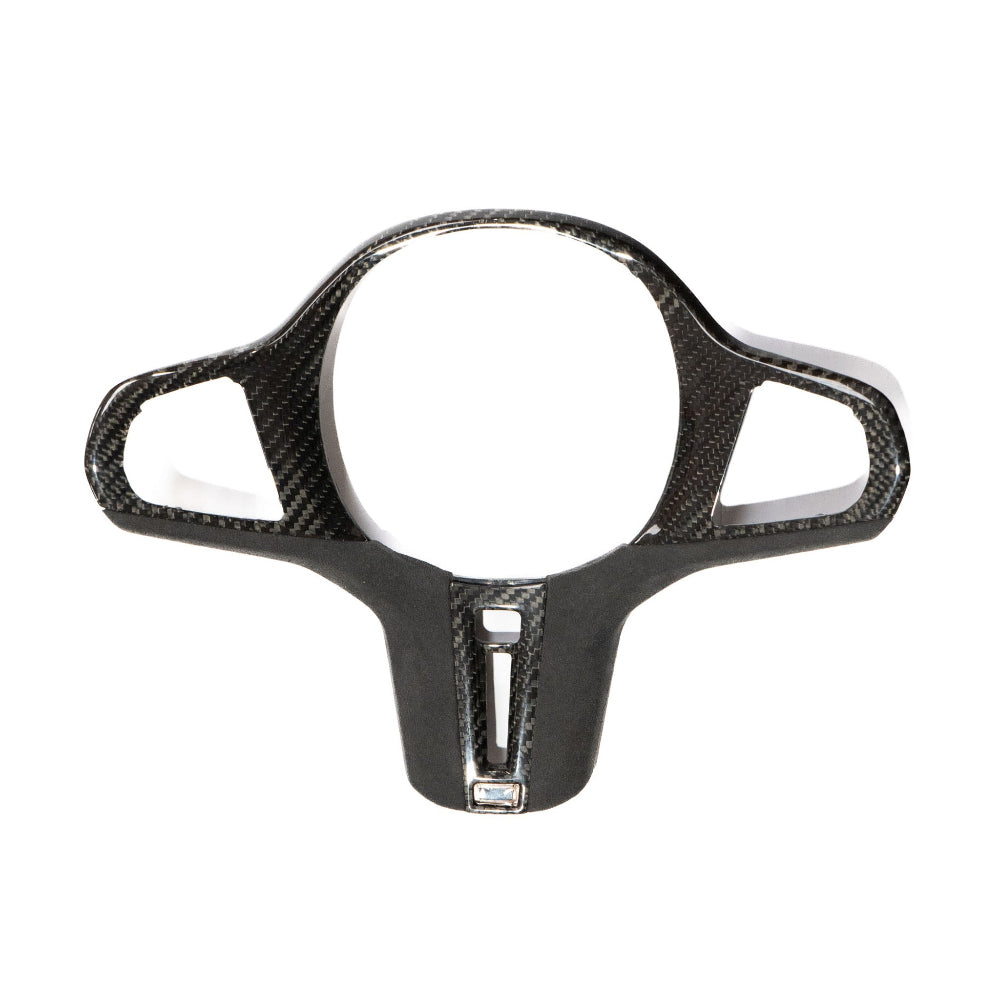 BMW Gxx M CAR CARBON FIBRE STEERING WHEEL TRIM - HEATING + ACC-Accessories-CT CARBON-CT Carbon - High-quality carbon fiber and gloss black aerodynamic parts for premium sports and luxury vehicles.