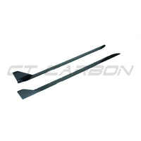 Jupes latérales noires brillantes pour BMW M3 G80 et G81 - Style MP
