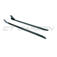 Jupes latérales noires brillantes pour BMW M3 G80 et G81 - Style MP