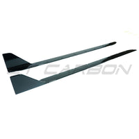 Jupes latérales noires brillantes pour BMW M3 G80 et G81 - Style MP