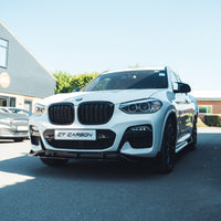 GRILLES NOIRES À DOUBLE LAMES BMW G01 X3 - BLAK BY CT CARBON
