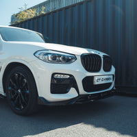 GRILLES NOIRES À DOUBLE LAMES BMW G01 X3 - BLAK BY CT CARBON