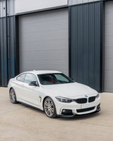 BMW 4 SERIES F32/F33/F36 GLOSS BLACK SPLITTER - MP STYLE - BLAK BY CT CARBON
