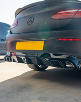 MERCEDES C238 2017-2020 E-CLASS COUPE QUAD TIP DIFFUSER