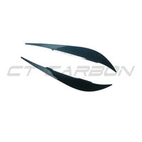 SOURCILS/PAUPIÈRES DE PHARES NOIRS BRILLANTS POUR BMW M4 F82 / F83 & F32/F33/F36 SÉRIE 4