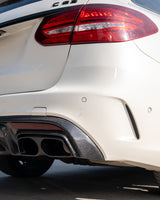 MERCEDES W205 C63 & C63S SALOON 4DR DIFFUSEUR ET ECHAPPEMENT EN FIBRE DE CARBONE - STYLE B