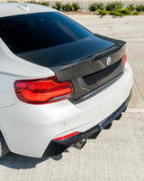 COUVERCLE DE COFFRE EN FIBRE DE CARBONE BMW M2 / M2C F87 & F22 SÉRIE 2 - STYLE MP