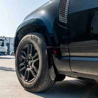 LAND ROVER DEFENDER L663 110 & 90 FRONT AND REAR GLOSS BLACK MIDDLE TRIM PACK-Kit-BLAK BY CT-CT Carbon - High-quality carbon fiber and gloss black aerodynamic parts for premium sports and luxury vehicles.