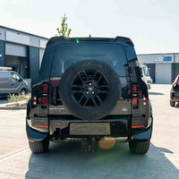 LAND ROVER DEFENDER L663 110 & 90 FRONT AND REAR GLOSS BLACK MIDDLE TRIM PACK-Kit-BLAK BY CT-CT Carbon - High-quality carbon fiber and gloss black aerodynamic parts for premium sports and luxury vehicles.