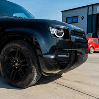 LAND ROVER DEFENDER L663 110 & 90 FRONT AND REAR GLOSS BLACK MIDDLE TRIM PACK-Kit-BLAK BY CT-CT Carbon - High-quality carbon fiber and gloss black aerodynamic parts for premium sports and luxury vehicles.